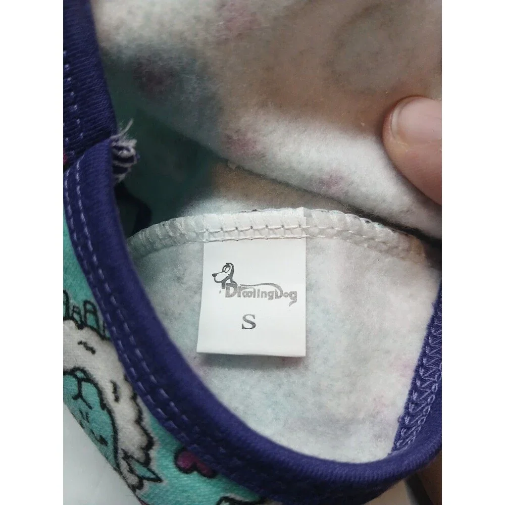 Drooling Dog Dog Shirt Size Small Blue Purple With Sheep
